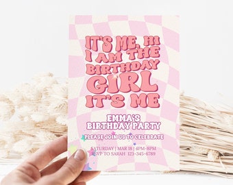 5 Self Editable Digital Birthday Invitations, Music Party Invite, Eras Party Decorations, Birthday Party Invitation, Canva Instant Download