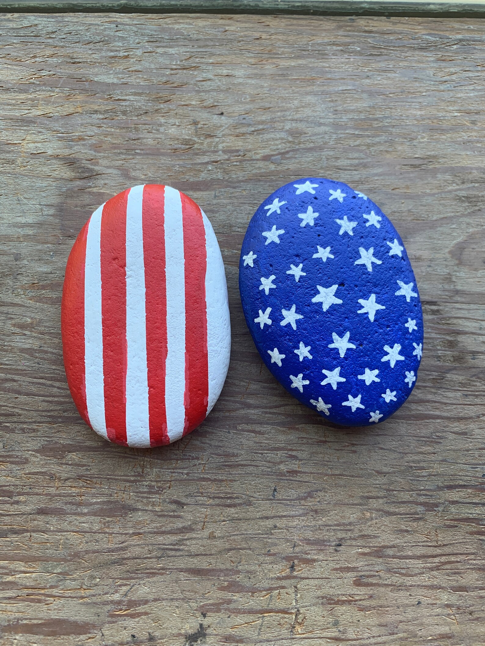 Fourth of July Kids Painted Rocks Craft for Kids Fourth of Etsy