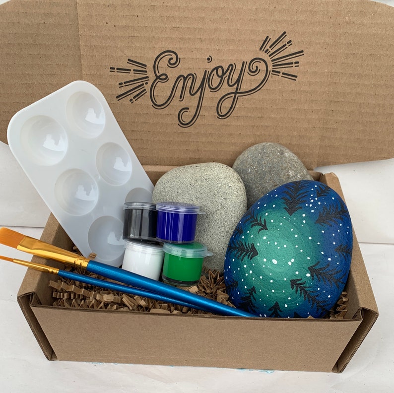 Craft Kits for Kids Zoom Party Kit Rock Painting Kit DIY | Etsy