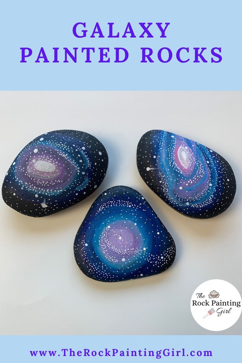 GALAXY Painting, Galaxy Painted Rocks, Galaxy Paint, Rock Painting Kit, DIY Craft Kit, Monthly Subscription Box, Subscription Box for Women image 2