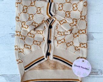 gucci dog cardigan