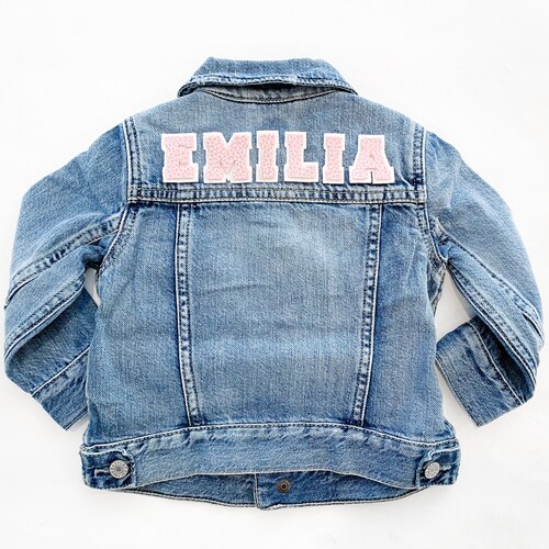CUSTOM DENIM JACKET Custom Leather Name 