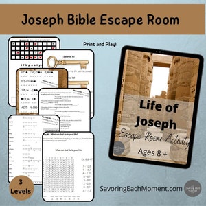 Bible Escape Room Game, Youth Group Games, Bible Games Printable, Bible games for Adults, Bible Study Games, Bible games for Kids,