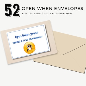 Openen als enveloppen College Openen als etiketten Terug naar school Cadeau Cadeaubonnen voor college Geschenkdoos voor college Open als college-survivalkit
