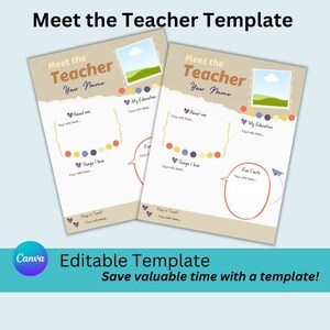 Teacher Newsletter Template, Meet the Teacher Editable Classroom ...