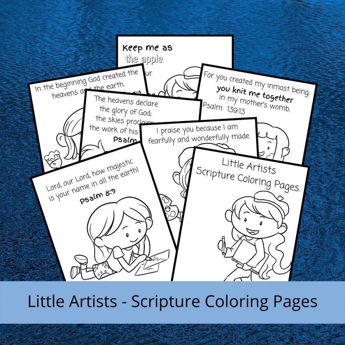 Bible Verse Coloring Pages for Kids, Scripture Coloring for Kids ...