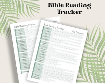 Bible Reading Tracker Printable, Bible Tracker, Bible Reading Log, Bible Study Tracker, Bible Reading Plans, Bible Study Journal, Checklist