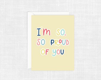 I/'m proud of you card Let/'s Talk Cards for Teens You/'re Awesome Funny Parenting Card Pancakes Encouragement card