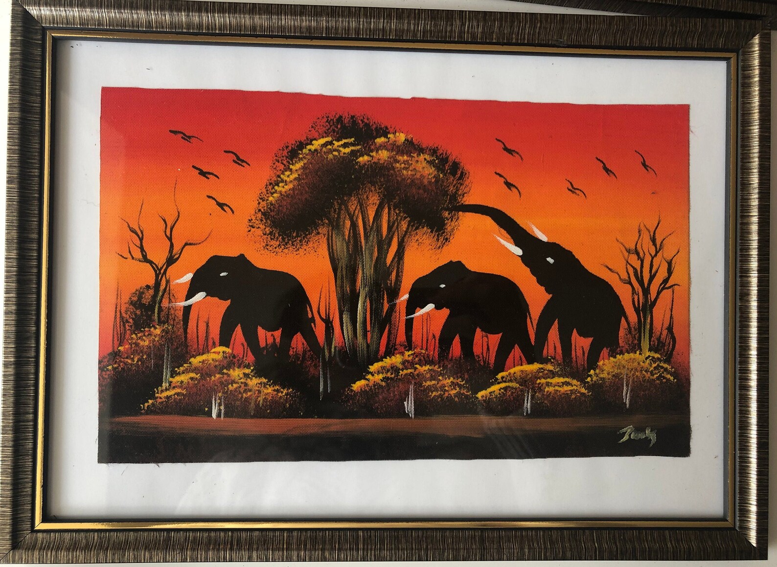African handpainted canvas pictures Etsy