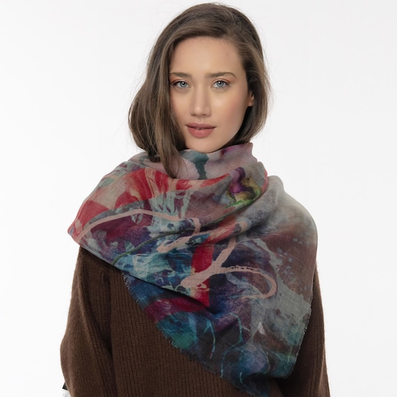 L-Brand-Check-Women-Wool-Cotton-Cashmere-Silk-Scarves-Scarf-Wrap-Pashmina-Shawl