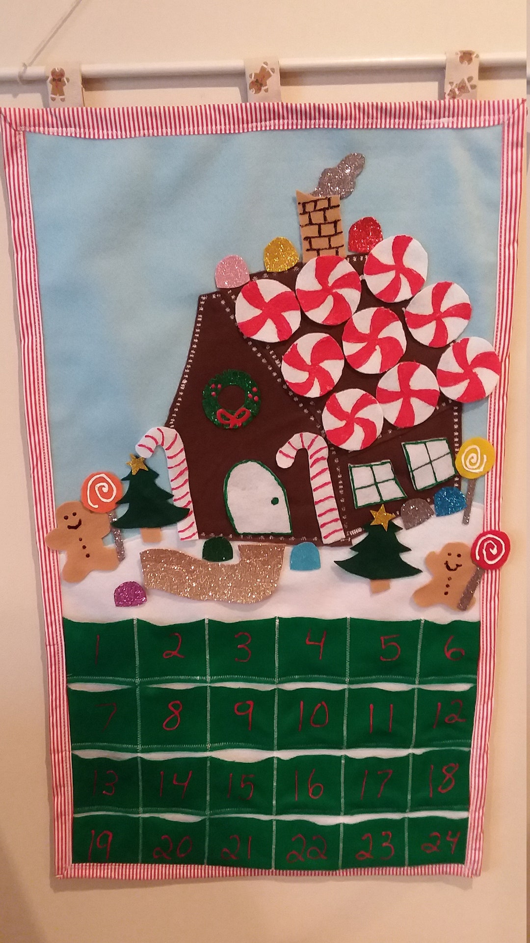 Gingerbread House Advent Calendar Etsy