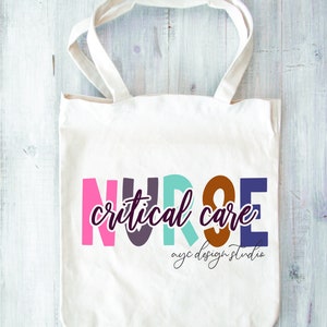 Critical Care Lettering Critical Care Nurse SVG, PNG, PDF, Jpeg, Critical Care, Registered ...