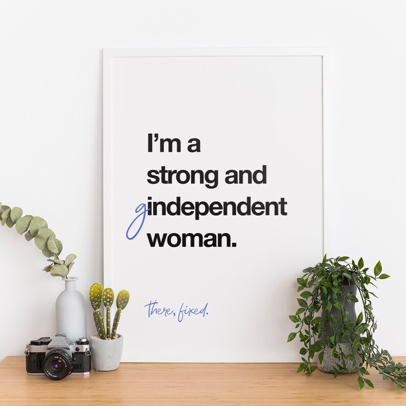 Download Féministe Citation Gin PNG PDF ou SVG Print Yourself Gin Art | Etsy