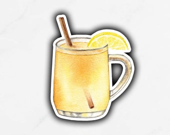 Hot Toddy Sticker, Whiskey Cocktail Sticker, Signature Drink Sticker, DIY Wedding Bar Sign, Signature Cocktail Sign, Winter Cocktails