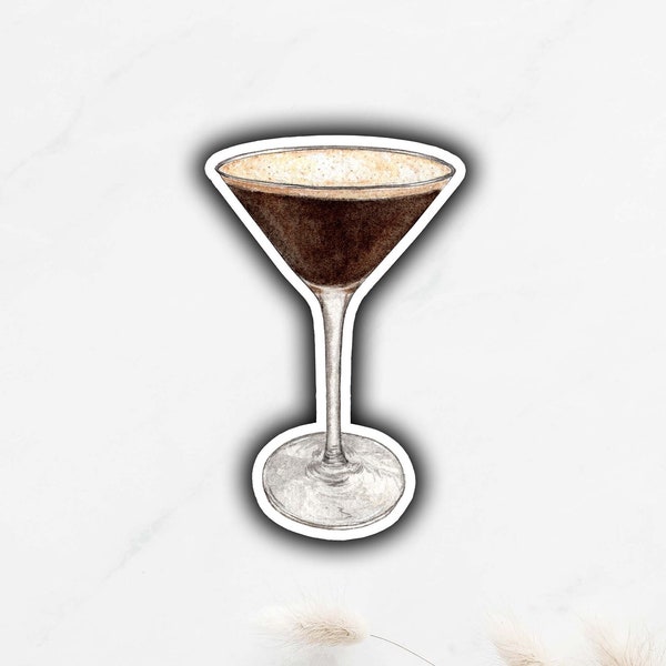 Espresso Martini Sticker, Signature Drink Sticker, DIY Wedding Bar Sign, Signature Cocktail Sign, Coffee Cocktail Sticker