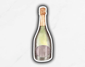 Sparkling Wine Sticker, Champagne Sticker, Signature Drink Sticker, DIY Wedding Bar Sign, Champagne Bar Sign