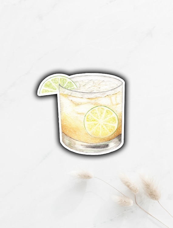 Whiskey Sprite Sticker Whiskey Ginger Ale Sticker Signature Etsy