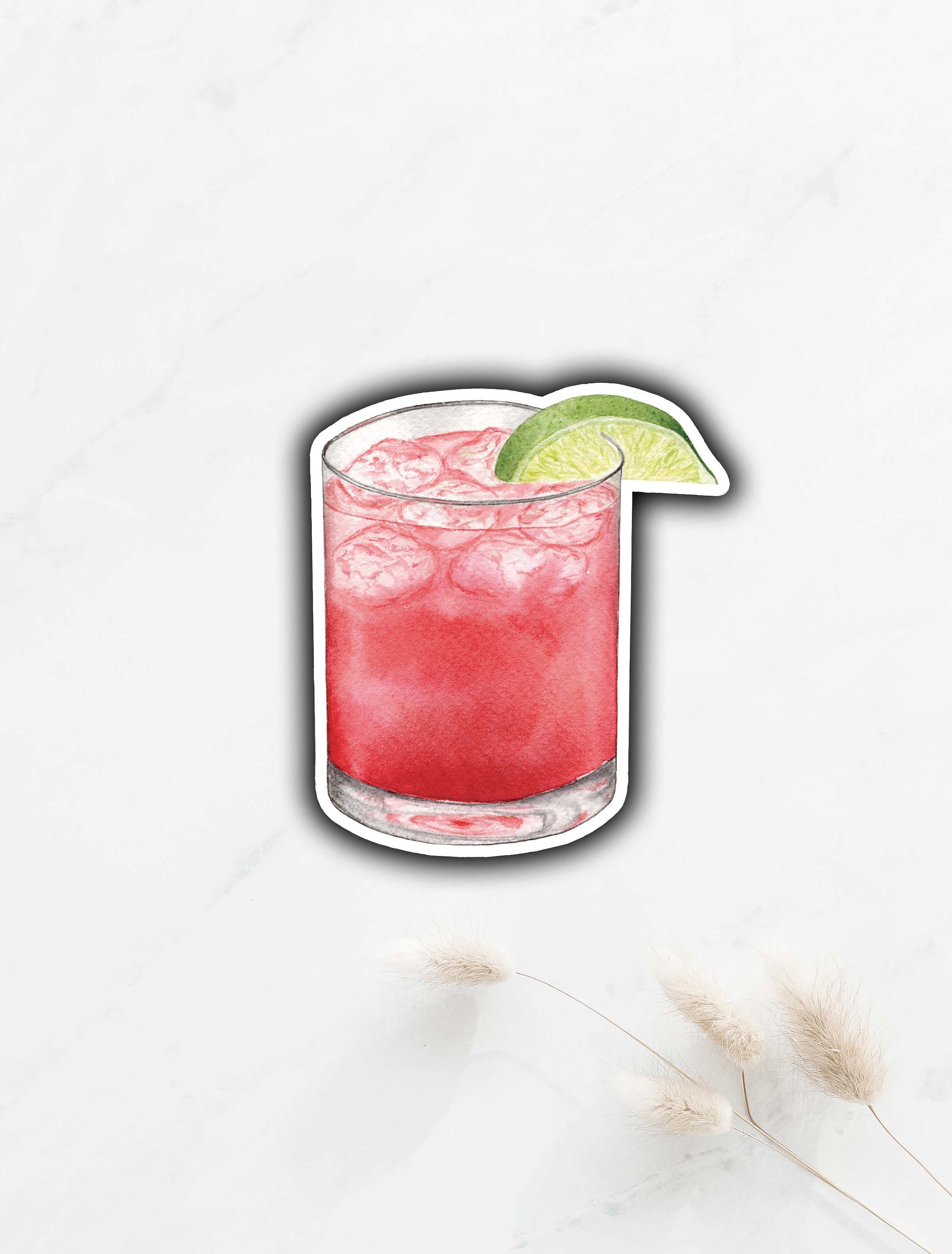 Vodka Cranberry Sticker, Signature Drink Sticker, DIY Wedding Bar