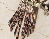 Leopard Suede Leather Fringe Earrings, 4 quot Cheetah Suede Fringe, Leopard Boho Tassel, Animal Boho Fringe, Cheetah Suede Leather Earrings