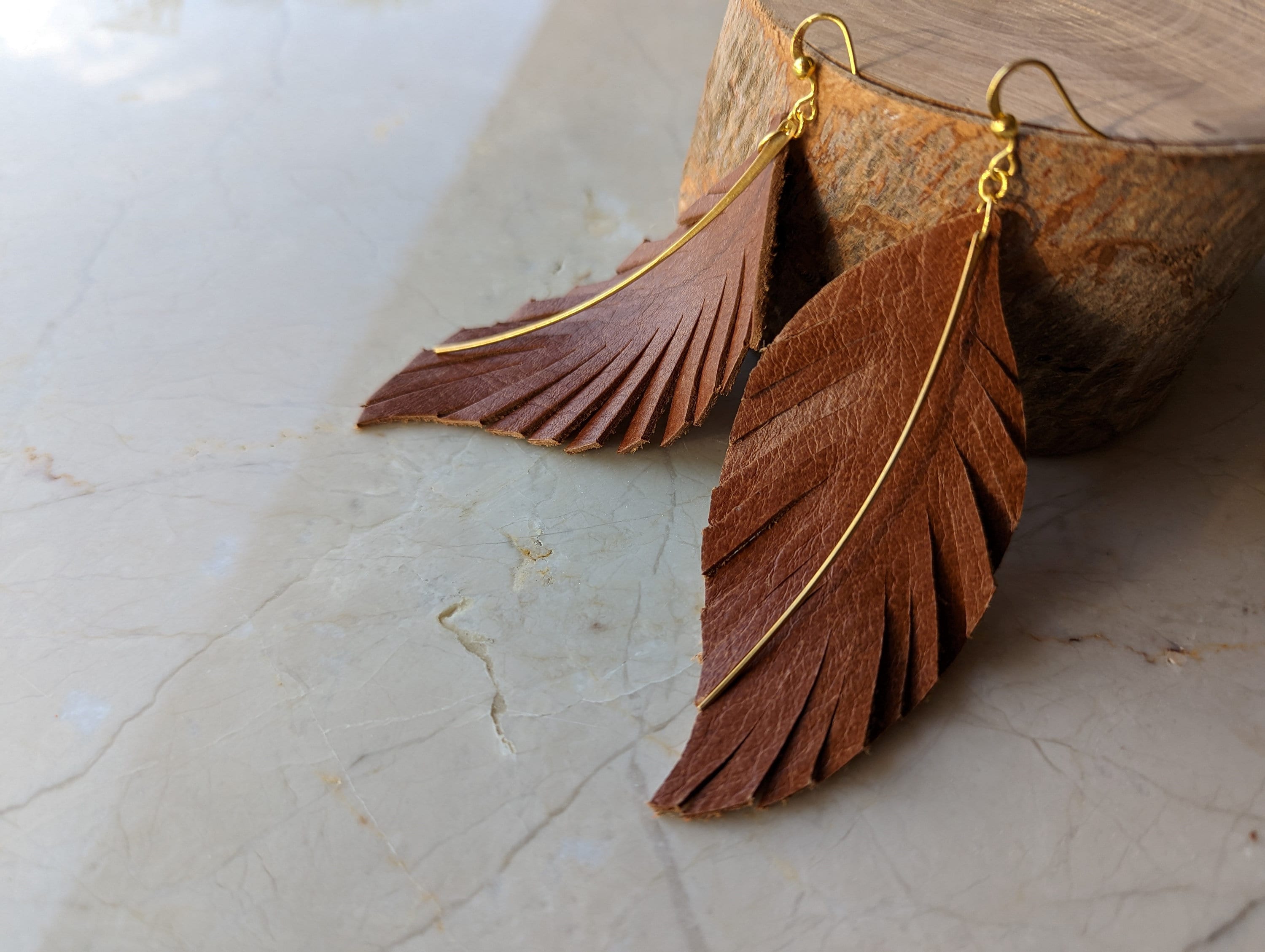 Handmade Leather Earrings