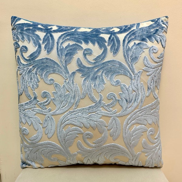 Blue Velvet Pillows Etsy