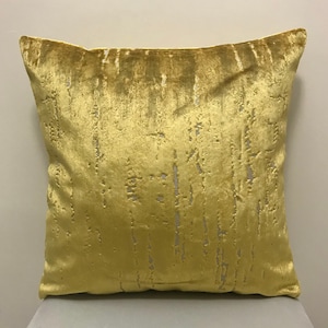 Gold Pillow Cover, Velvet Pillow, All Size Pillows Custom Made Pillow, Velvet Pillow Cover, 18X18 Velvet Cushion Cover Decorative Pillows