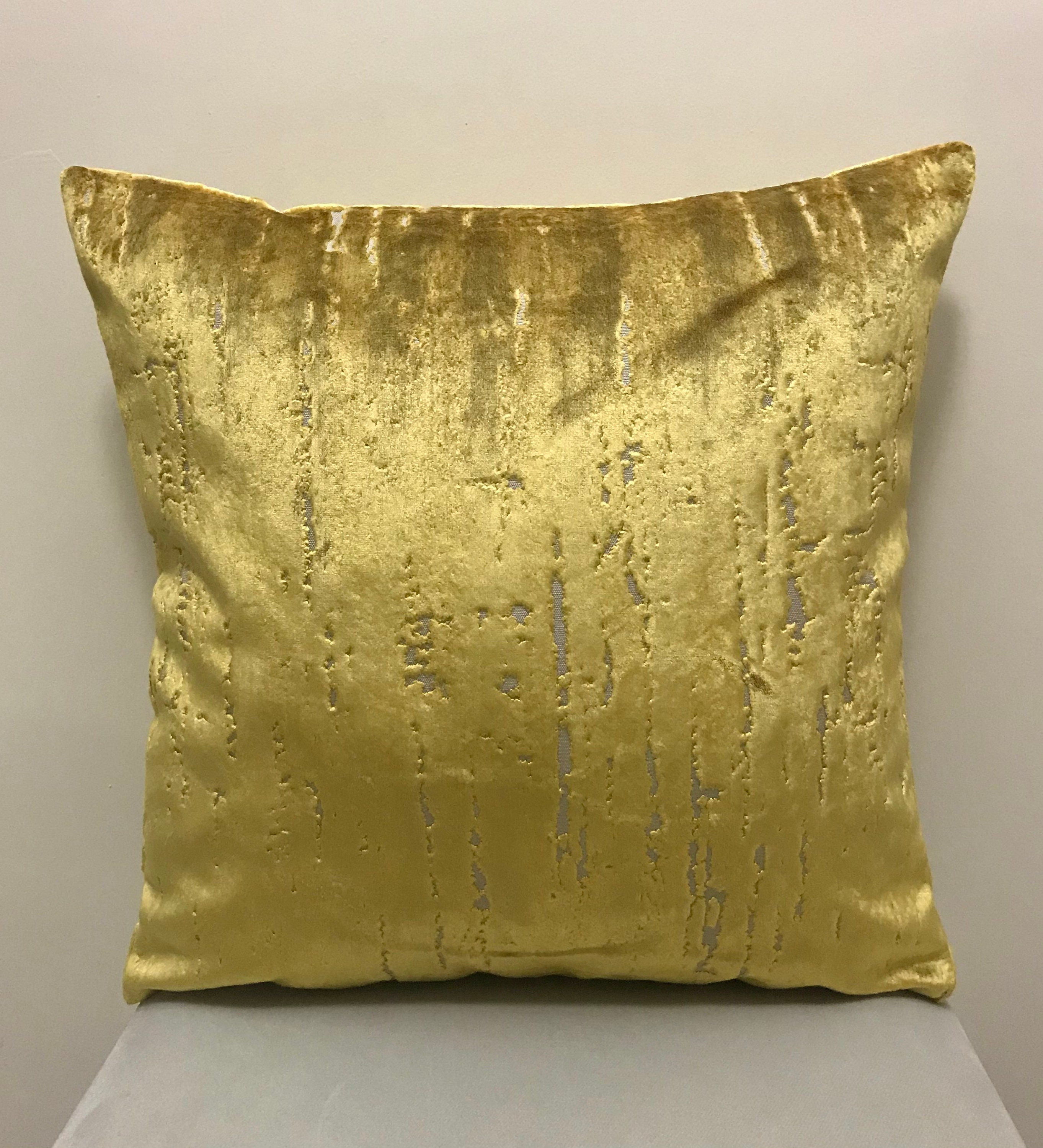 Gold Kissenbezug Samtkissen All Size Kissen Nach Maß Kissen Etsy