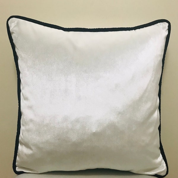 Bright White Pillow Cover Velvet Pillow All Size PillowsCustom Made Pillow Velvet Pillow Cover 18X18 Velvet Cushion Cover Decorative Pillows