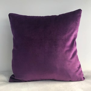 Luxury Purple Velvet Pillow Cover Purple velvet pillow | Etsy