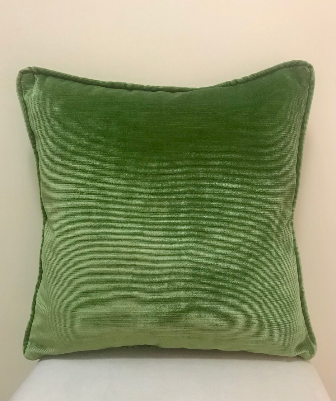 Green Pillow Cover Cotton Velvet Pillow All Size Pillows Custom Made