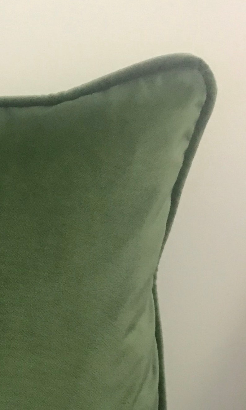 Moss Green Pillow Cover Velvet Pillow Alsize Pillows Custom Etsy