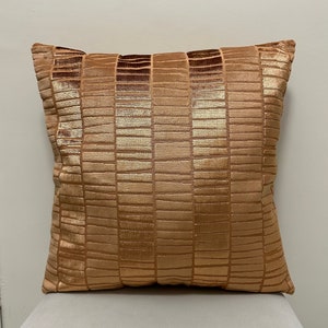 Bronze Pillow Cover, Velvet Pillow All Size Pillows, Custom Made Pillow, Velvet Pillow Cover, 18X18 Velvet Cushion Cover, Decorative Pillows
