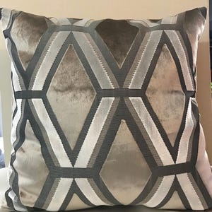 Gray Pillow Cover, Velvet Pillow, All Size Pillows, Custom Made Pillow, Velvet Pillow Case, 18X18 Velvet Cushion Cover, Decorative Pillow