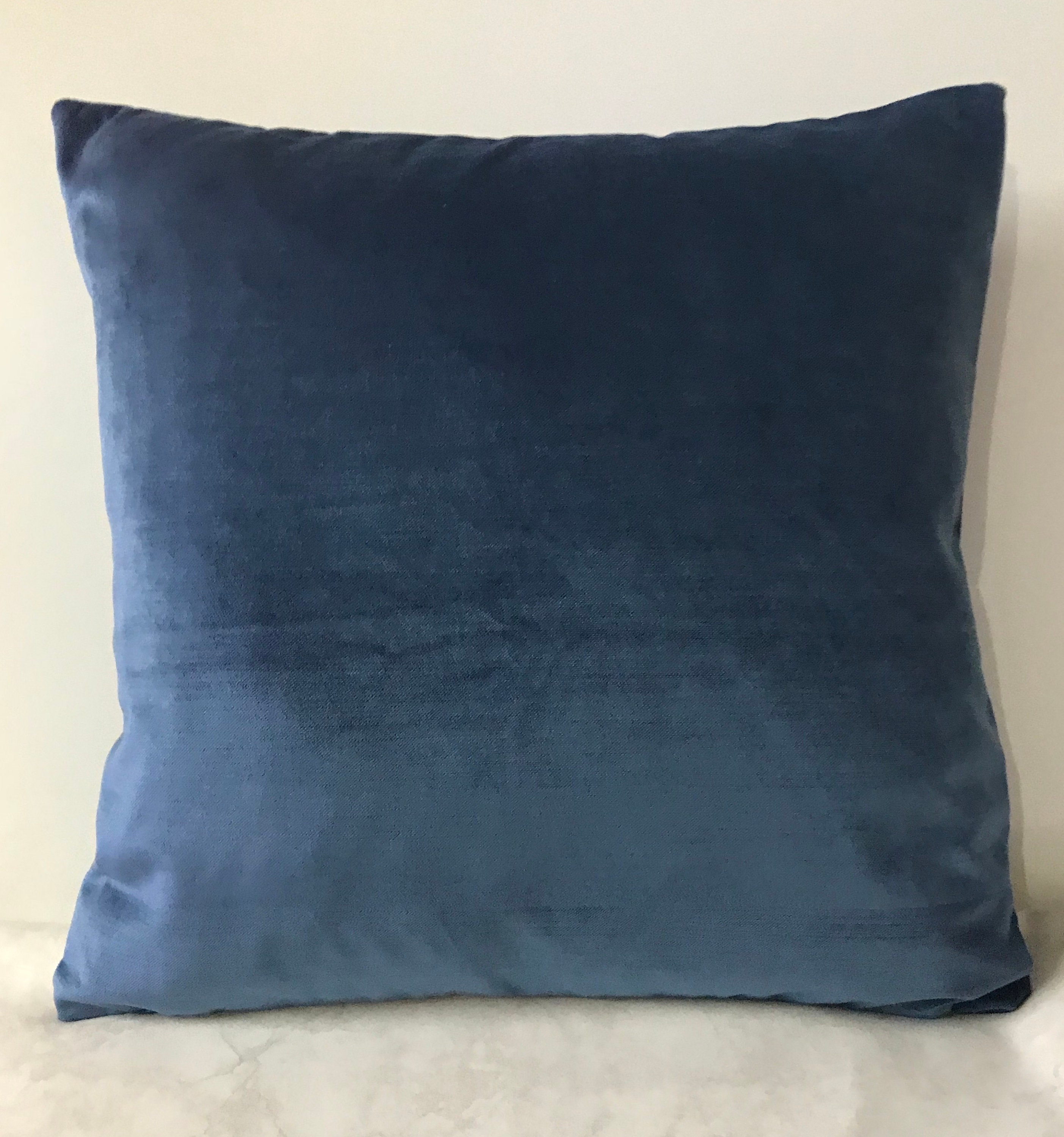 smokey blue throw pillows