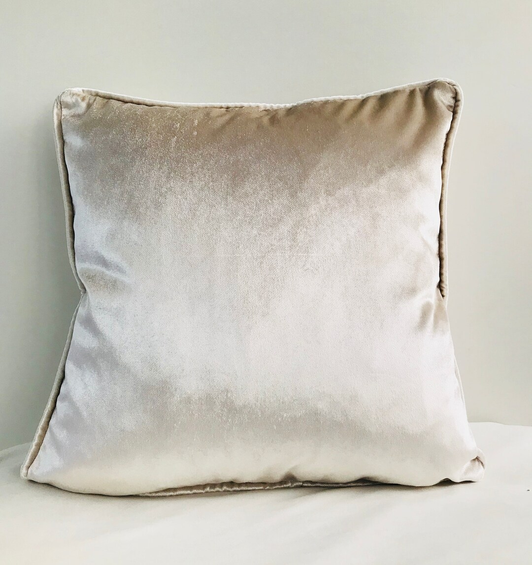 Bright Cream Pillow Cover Velvet Pillow All Size Pillowscustom Etsy