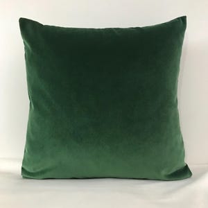 Green Pillow Cover, Cotton Velvet Pillow All Size Pillows Custom Made Pillow Velvet Pillow Cover 18X18 Velvet Cushion CoverDecorative Pillow