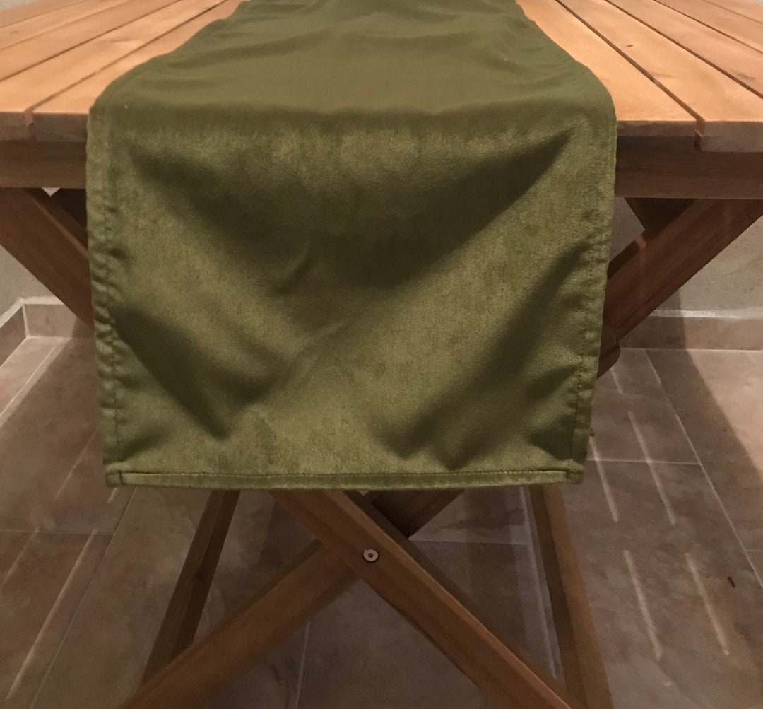 Olive Green Velvet Runner Beautiful Table Runners Foryou High Quality