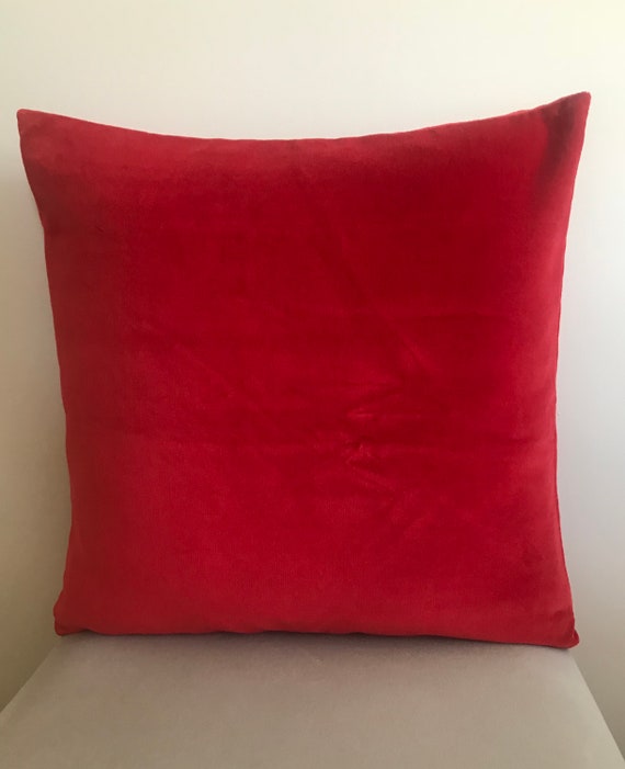 Roter Kissenbezug, rotes Samtkissen, Kissen in allen Größen, Kissen nach Maß, Samtkissenbezug, 18X18 Samtkissenbezug, Dekokissen