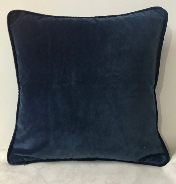 Navy Pillow Cover Navy Velvet Pillow Navy Pillow Case Etsy