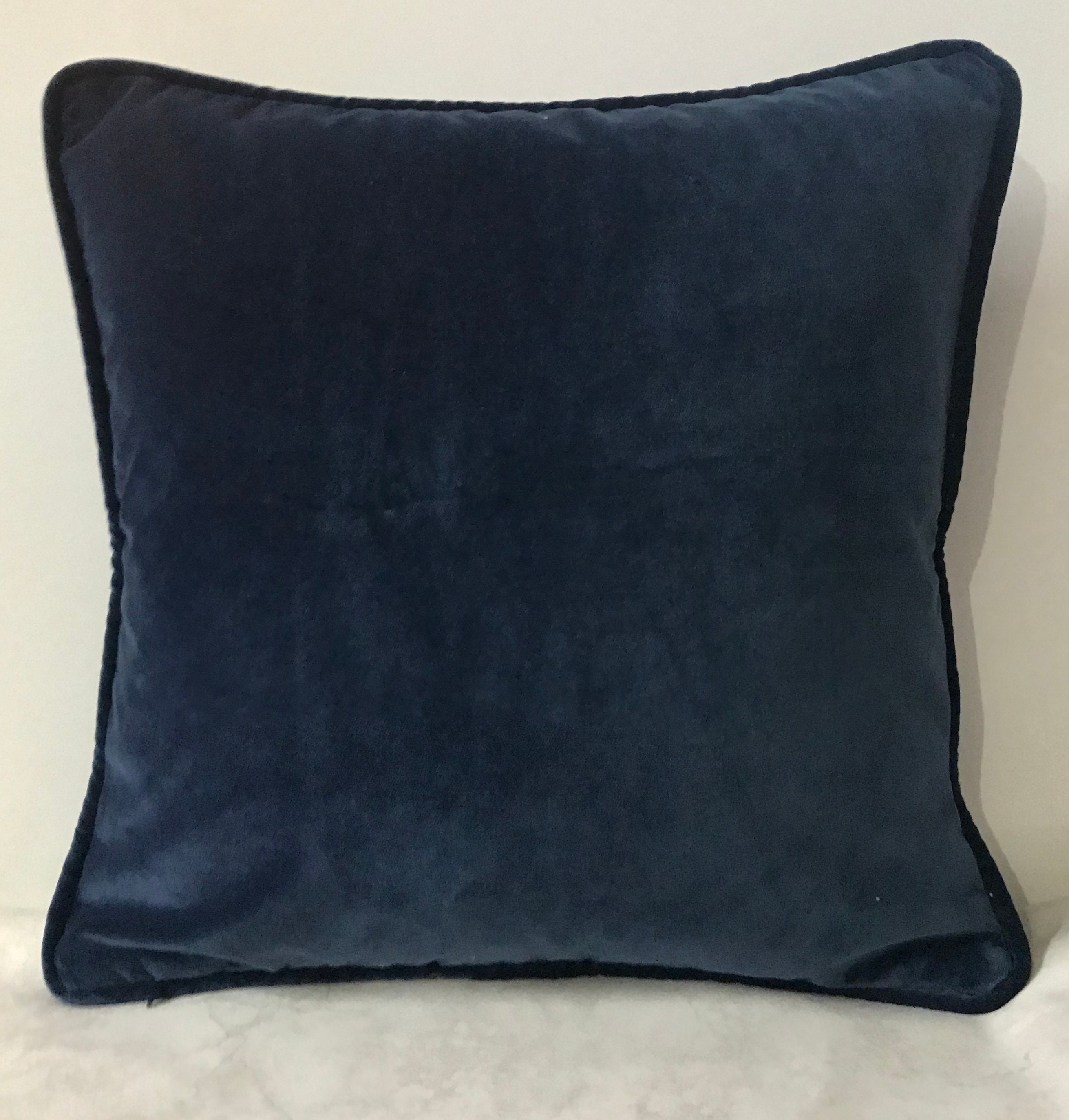Navy Velvet Pillow Etsy Canada