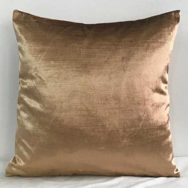 Bronze Pillow Cover, Velvet Pillow All Size Pillows, Custom Made Pillow, Velvet Pillow Cover, 18X18 Velvet Cushion Cover, Decorative Pillows