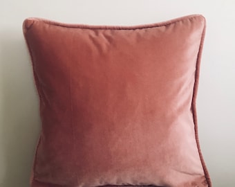 Pink Pillow Cover, Velvet Pillow, All Size Pillows, Custom Made Pillow, Velvet Pillow Cover,18X18 Velvet Cushion Cover, Decorative Pillows