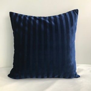 Navy Pillow Cover, Velvet Pillow, All Size Pillows, Custom Made Pillow, Velvet Pillow Cover, 18X18 Velvet Cushion Cover, Decorative Pillows