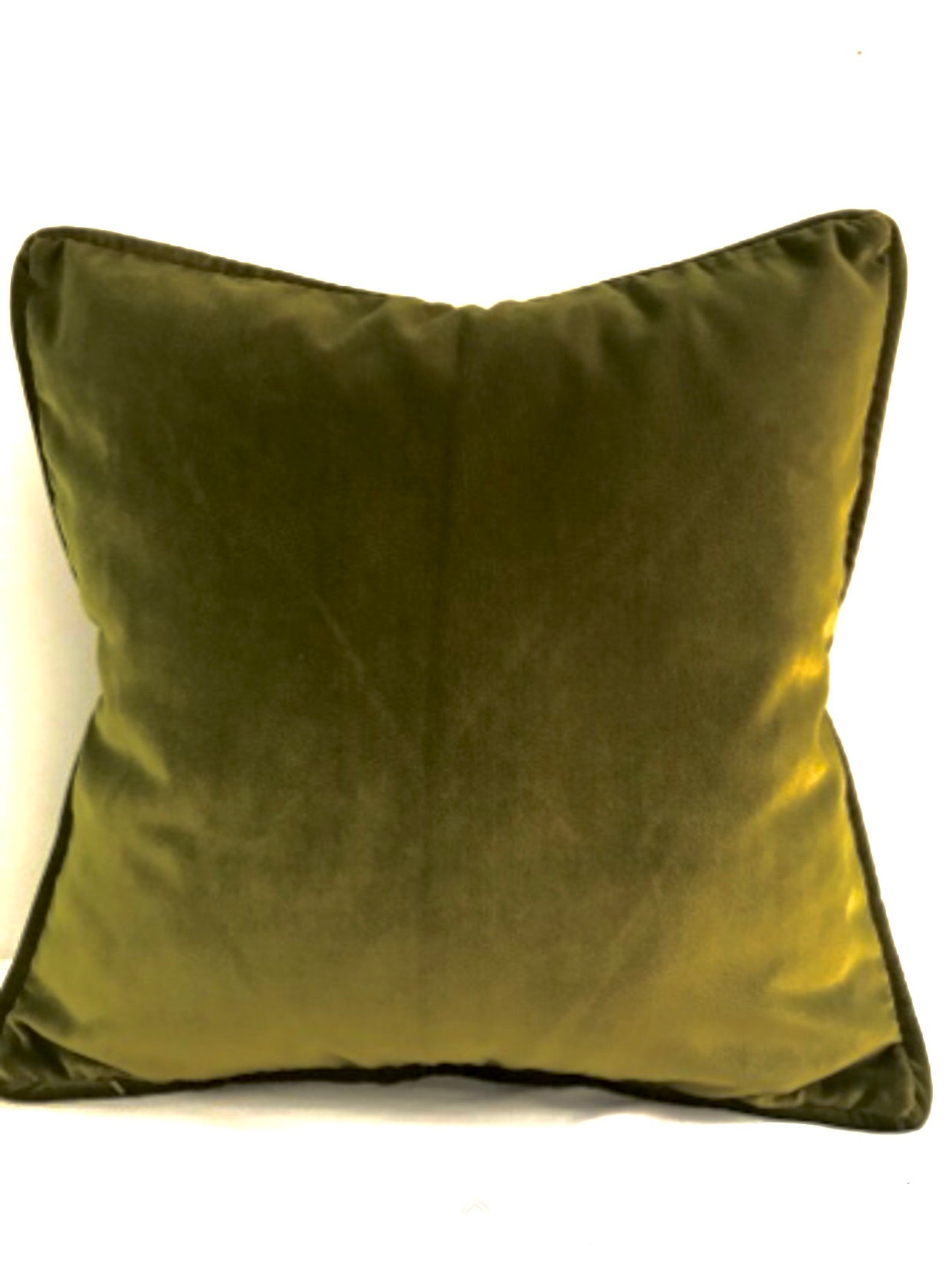 Olive Green Velvet Pillow Cover Velvet Pillow Green Pillow Etsy