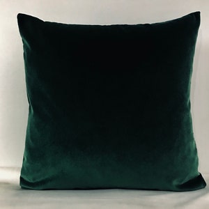 Dark Green Pillow Cover Cotton Velvet Pillow All Size Pillows Custom Made Pillow Velvet Pillow Cover Velvet Cushion Cover Decorative Pillows