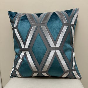 Teal Green Pillow Cover Velvet Pillow All Size Pillows Custom Made Pillow Velvet Pillow Cover 18X18 Velvet Cushion Cover, Decorative Pillows