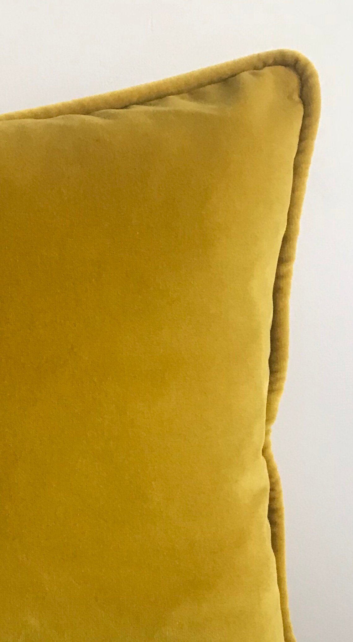 Mustard Pillow Cover Velvet Pillow All Size Pillows Custom Etsy