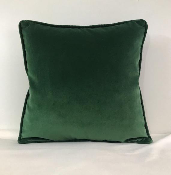 Green Pillow Cover, Velvet Pillow, 18X18 20X20 22X22 24X24 Green Pillow,  Custom Made Pillow, Pillow Case, Velvet Pillow Case, Throw Pillows