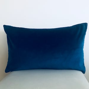 Navy Pillow Cover, Velvet Pillow, All Size Pillows, Custom Made Pillow, Velvet Pillow Cover, 18X18 Velvet Cushion Case, Decorative Pillows
