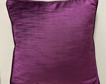 Funda de almohada morada, almohada de terciopelo, almohadas de todos los tamaños, almohada personalizada, funda de almohada de terciopelo, funda de cojín de terciopelo de 18 x 18, almohadas decorativas